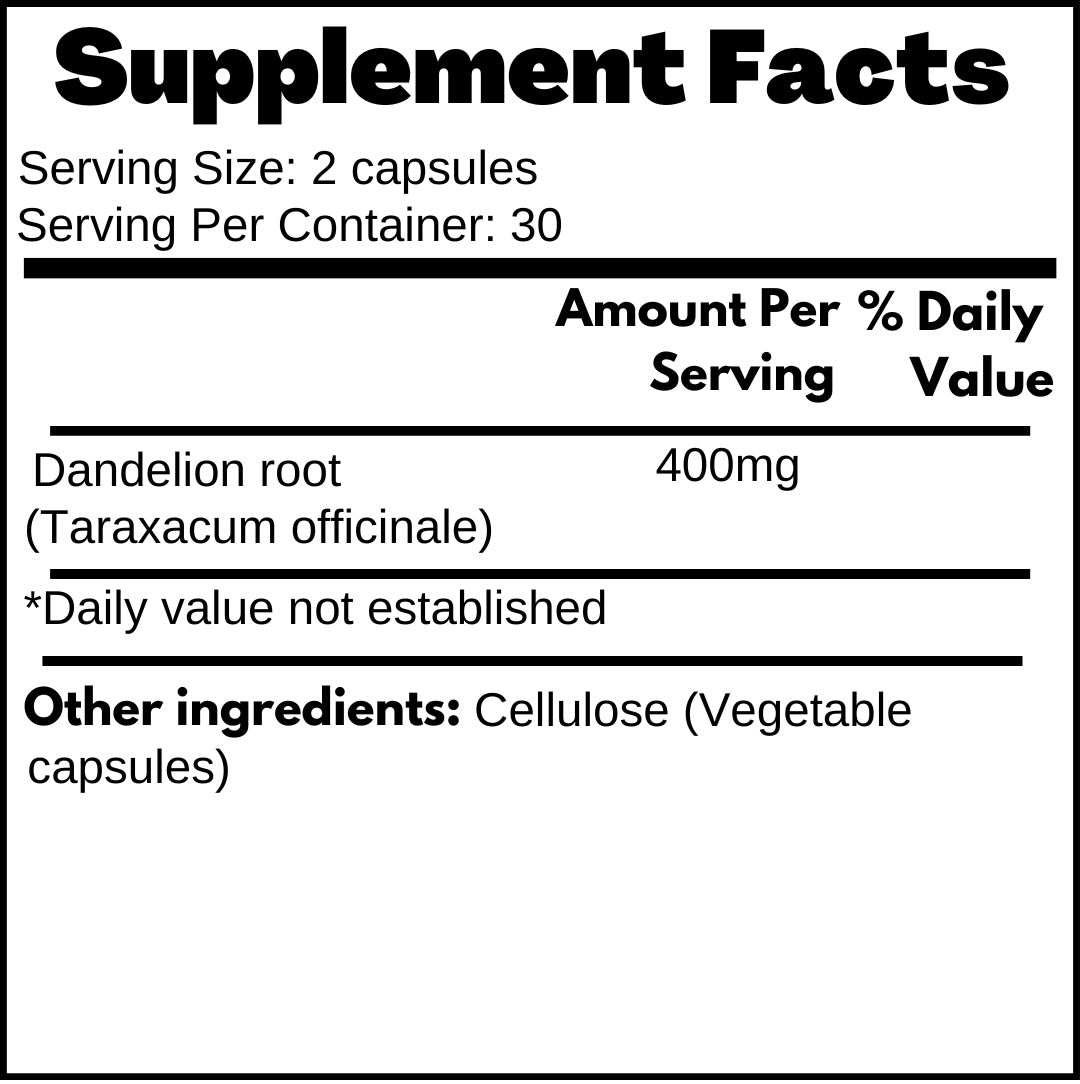 Dandelion Root Capsules